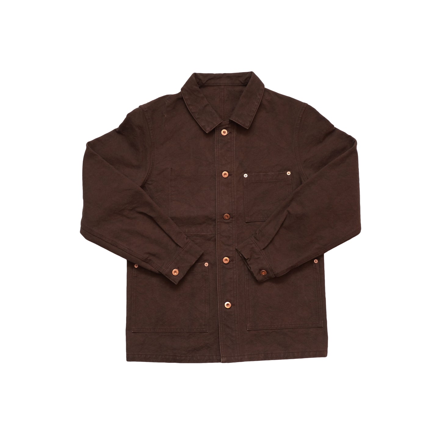 FRENCH WORK JACKET HAMPU (DUCK CANVAS) BROWN