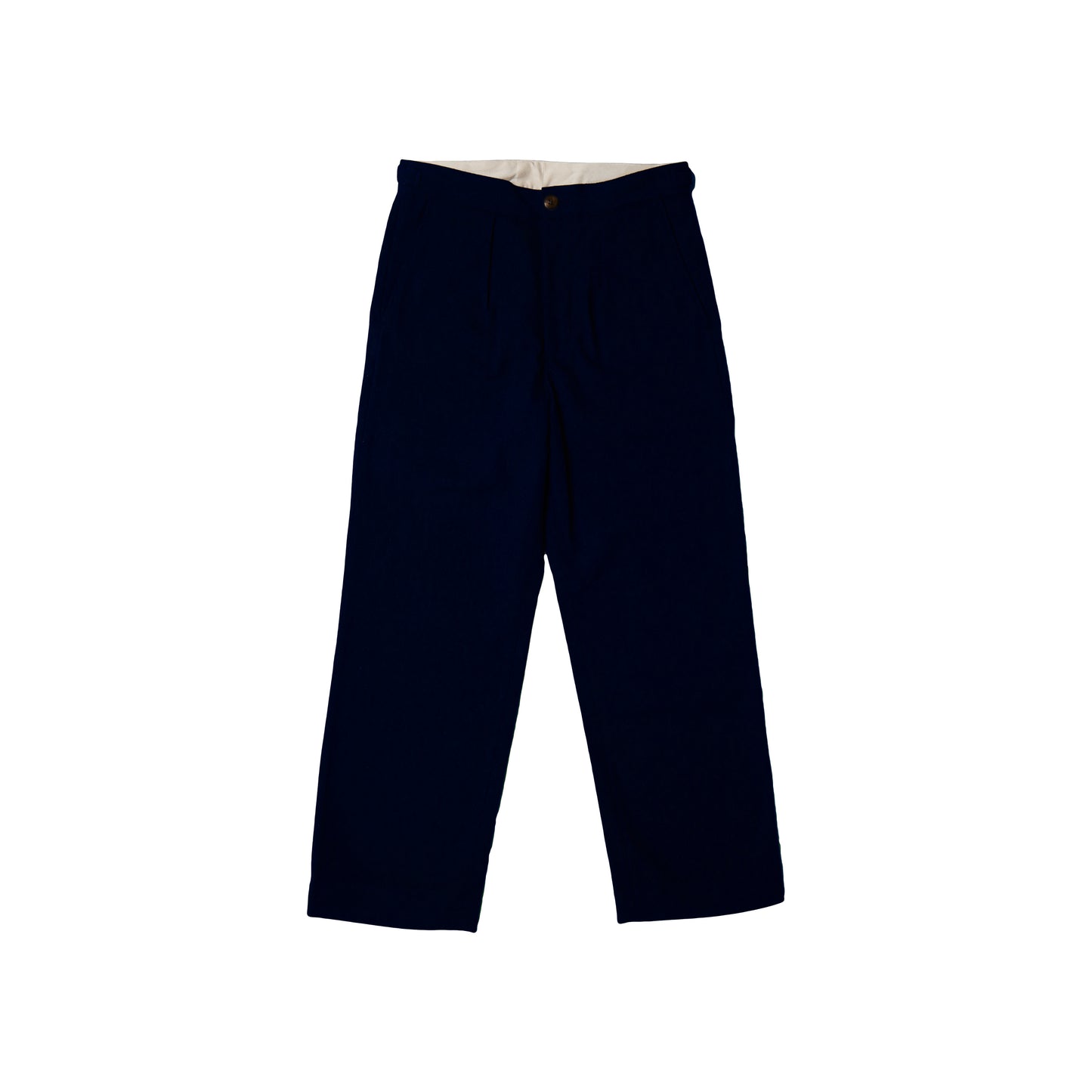 WOOL COTTON “NO.2” DRESS TROUSERS NAVY