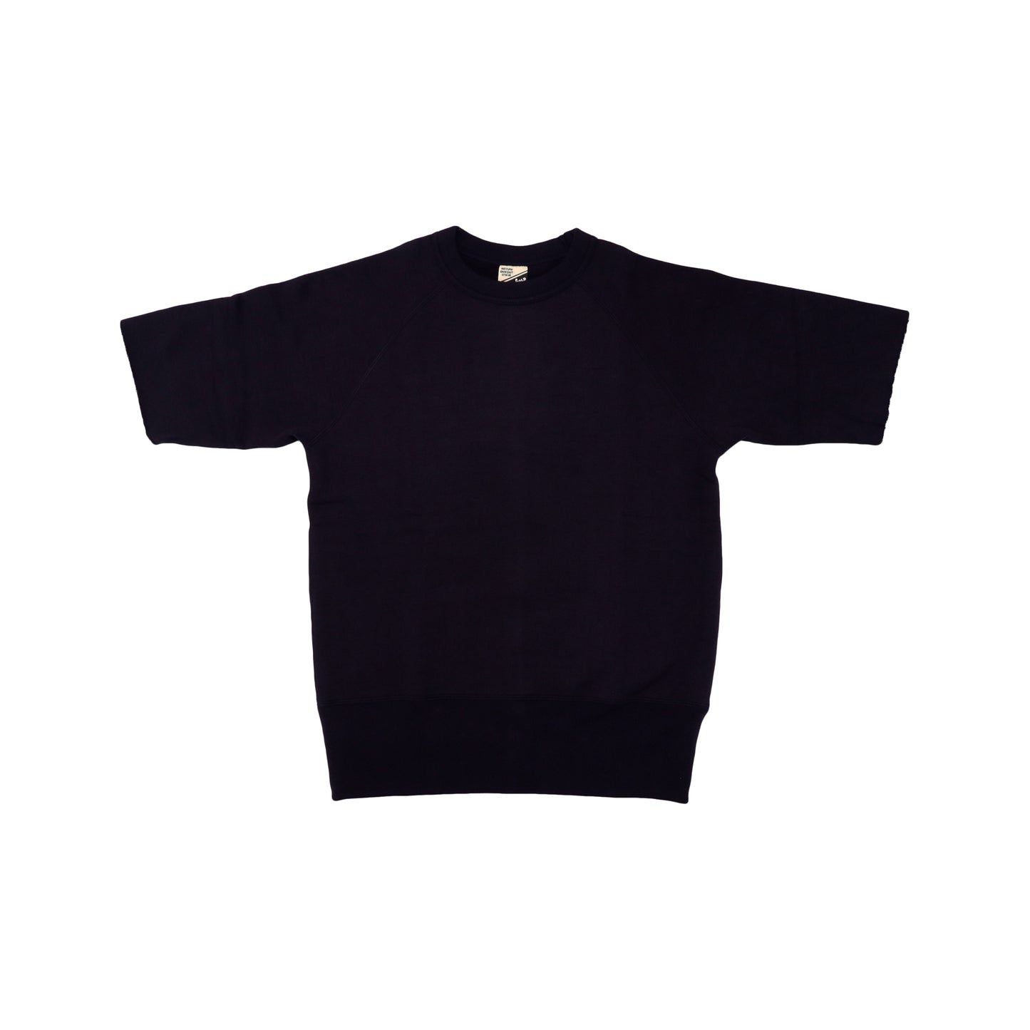 SHORT SLEEVE LOOPWHEEL SWEATSHIRTS NAVY - CUT OFF SLEEVE